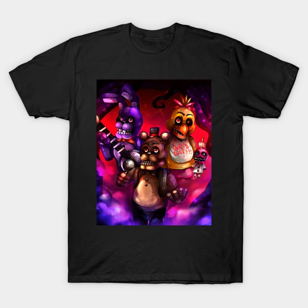 FNAF + (Plus) T-Shirt by rocioam7